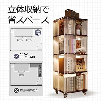 回転式❤️ 本棚 透明プラスチック製 360°回転ラック ブックシェルフ 絵本 楽天市場】【10％OFF☆先着クーポン】ブックシェルフ 絵本棚